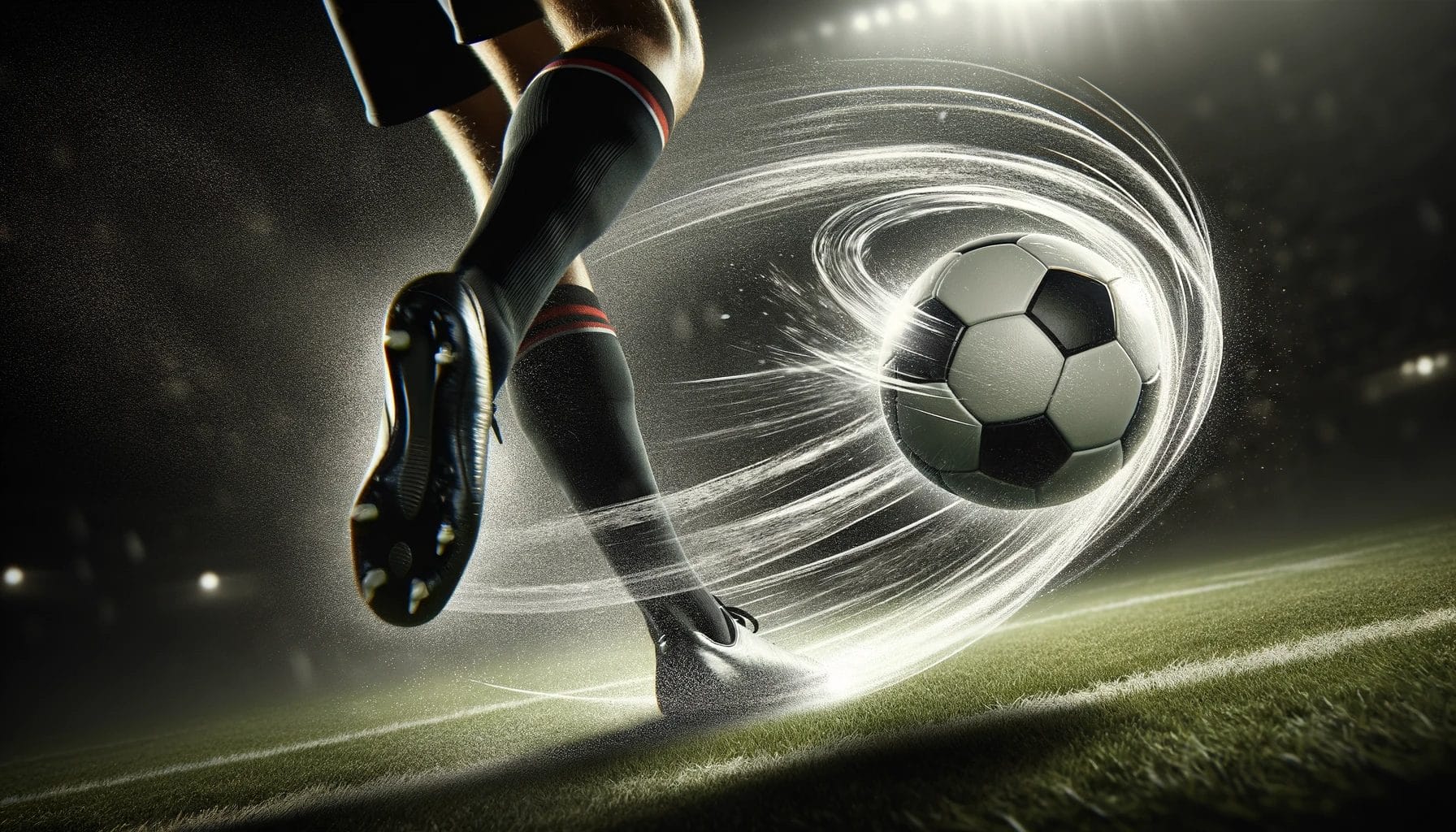 why does a soccer ball curve