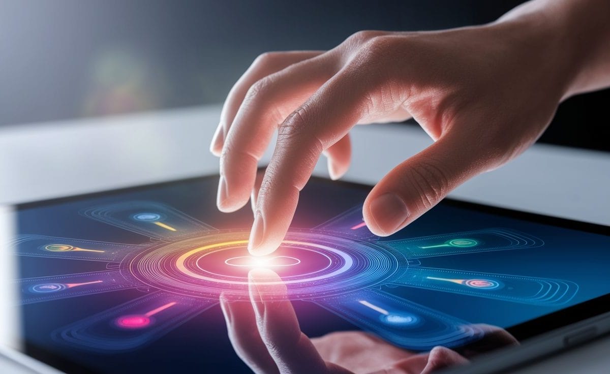 how touch screens detect fingers